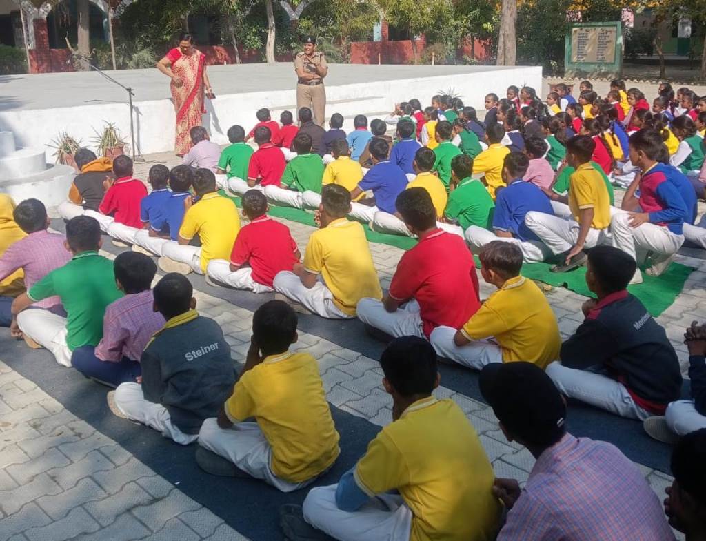 As part of the Womens Awareness Campaign female students were made aware of crimes against women